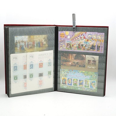 Extensive Australian Stamp Album, Including Over Stamped Red 1d Kangaroo, Partial Sheets, First Day Covers and More