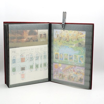 Extensive Australian Stamp Album, Including Over Stamped Red 1d Kangaroo, Partial Sheets, First Day Covers and More