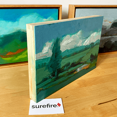 Painting: "View from a moving window" by James Roberts