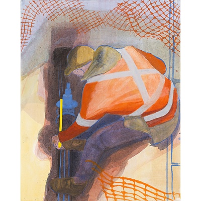 Painting: "Measurement (David)" 2018