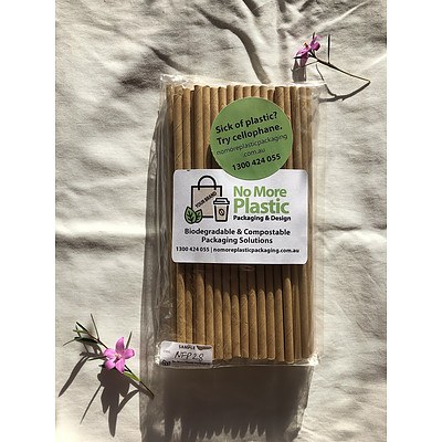 50 Brown Kraft Paper Straws I