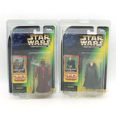 Kenner 1998 Star Wars Expanded Universe Clone Emperor Palpatine and Imperial Sentinel, New Old Stock