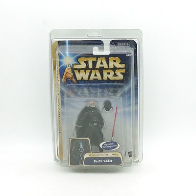 Hasbro 2003 Star Wars Return of the Jedi Throne Room Duel Darth Vader, New Old Stock