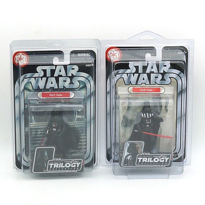Hasbro 2004 Star Wars The Original Trilogy Collection Two Versions Darth Vader, New Old Stock