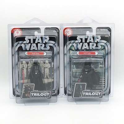 Hasbro 2004 Star Wars The Original Trilogy Collection Two Versions Darth Vader, New Old Stock