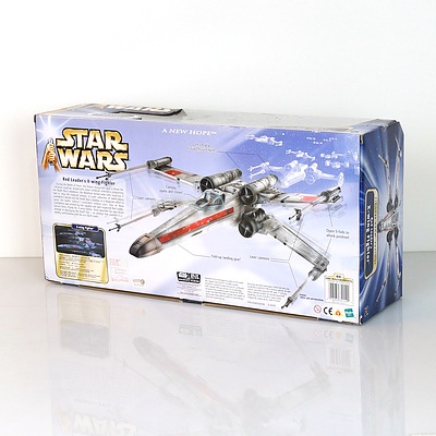  Hasbro 2004 Star Wars A New Hope Death Star Trench Red Leader's X-Wing Fighter, Boxed