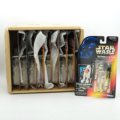 Eighteen Kenner 1996 Star Wars The Power of the Force Tatooine Stormtrooper, New Old Stock
