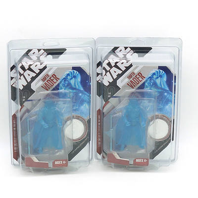 Two Hasbro 2007 Star Wars Darth Vader with Collector Coin, New Old Stock