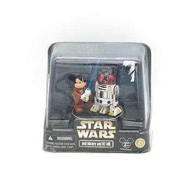 Hasbro 2010 Star Wars Star Tours Jedi Mickey and R2-MK, New Old Stock