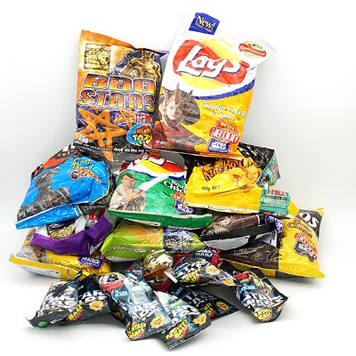 Group of Star Wars Promotional Confectionary Products, Including Lays, Chupa Chups and More