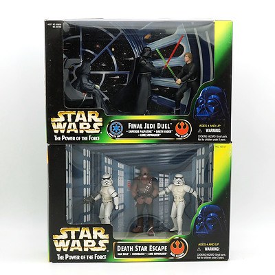 Two Kenner 1997 Star Wars Final Jedi Duel and Death Star Escape, New Old Stock