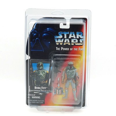 Kenner 1995 Star Wars Boba Fett With Split Dot on Hand Variation, New Old Stock