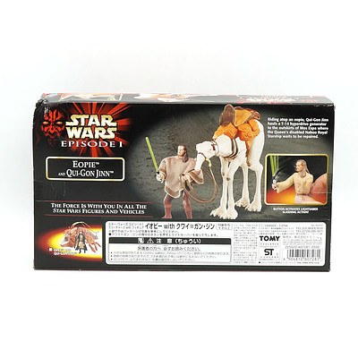 Hasbro/ Tomy Star Wars Episode I Eopie and Qui Gon Jinn, Boxed