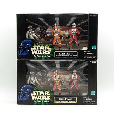 Two 1999 Hasbro Star Wars Episode I Rebel Pilots Packs, New Old Stock