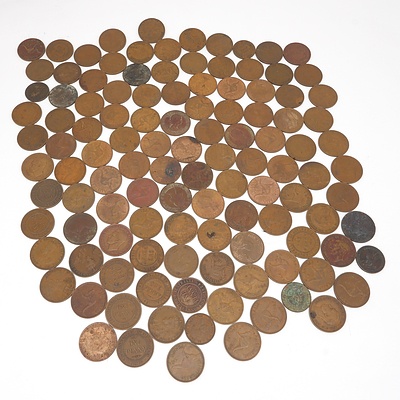 Group of Australian Pennies