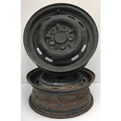 Two HK Holden Factory Rims