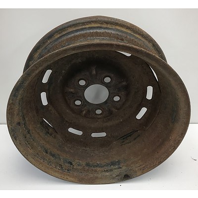 Two HK Holden Factory Rims