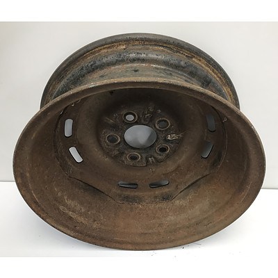 Two HK Holden Factory Rims