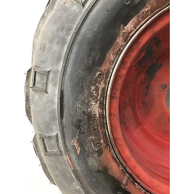 Two Different Sized ATV Wheels