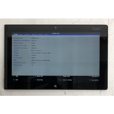Lenovo ThinkPad Tablet Series 10-Inch Intel ATOM (Z2760) 1.80GHz CPU Tablet