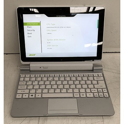 Acer Iconia W510 10-Inch Intel ATOM (Z2760) 1.80GHz CPU 2-in-1 Detachable Tablet Computer