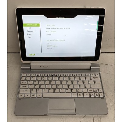 Acer Iconia W510 10-Inch Intel ATOM (Z2760) 1.80GHz CPU 2-in-1 Detachable Tablet Computer