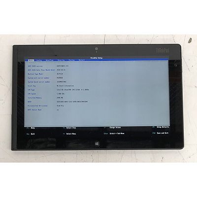 Lenovo ThinkPad Tablet Series 10-Inch Intel ATOM (Z2760) 1.80GHz CPU Tablet