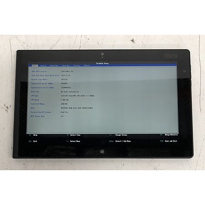 Lenovo ThinkPad Tablet Series 10-Inch Intel ATOM (Z2760) 1.80GHz CPU Tablet