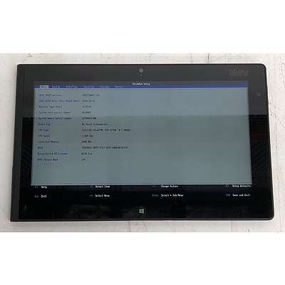 Lenovo ThinkPad Tablet Series 10-Inch Intel ATOM (Z2760) 1.80GHz CPU Tablet