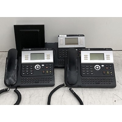 Bulk Lot of Alcatel-Lucent 4028/4038 IP Touch Office Phones & Dell USFF Chassis Mounts