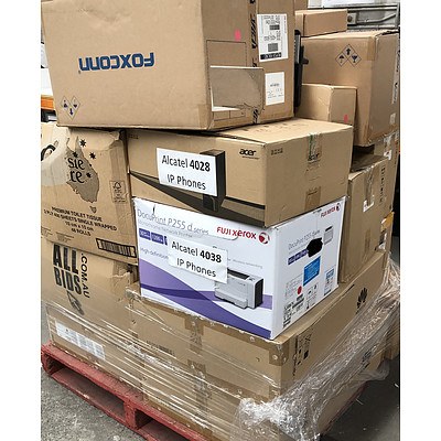 Bulk Lot of Alcatel-Lucent 4028/4038 IP Touch Office Phones & Dell USFF Chassis Mounts