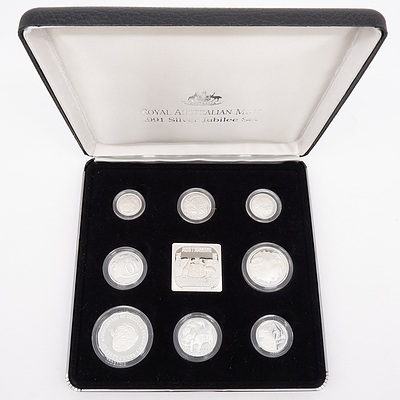 1991 Masterpieces in Silver Coin Collection - 25th Anniversary of Decimal Currency Silver Jubilee Set