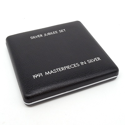 1991 Masterpieces in Silver Coin Collection - 25th Anniversary of Decimal Currency Silver Jubilee Set