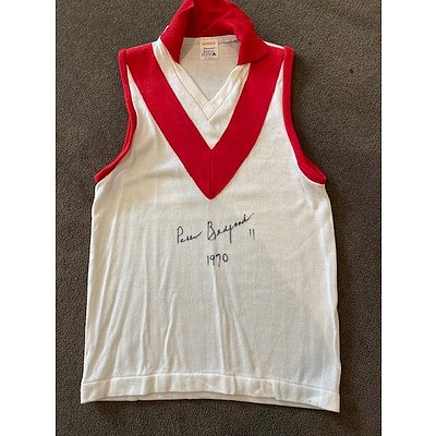 AFL Jumper Signed by Peter Bedford - Brownlow Medallist -  South Melbourne Football Club