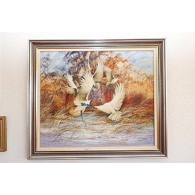 Bill Beavan (1944-2005) Ibis 1980, Oil on Board