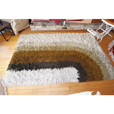 Large Retro Flokati Rug, Circa 1970s