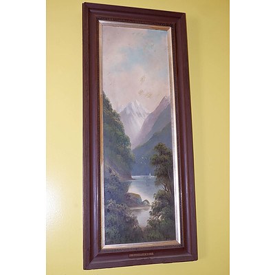 A Arnold Dusky Sound New Zealand, Oil on Artist Board