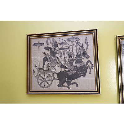 Three Asian Temple Rubbings