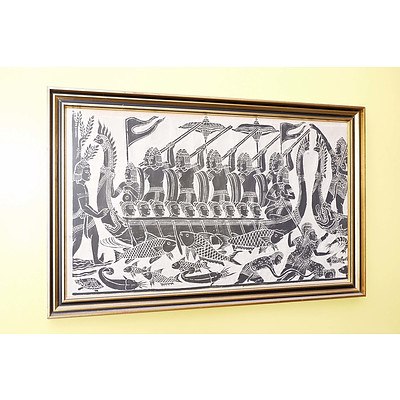 Three Asian Temple Rubbings