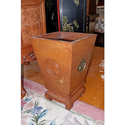 Chinese Rosewood Planter or Cellarette