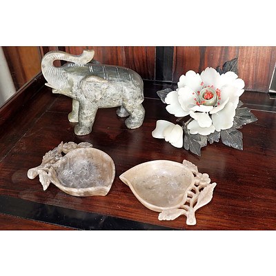 Group of Chinese Soapstone Carvings