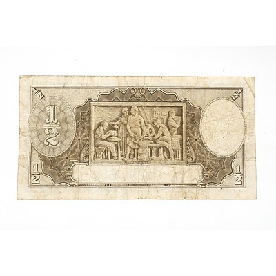 1934 Riddle / Sheehan 10 Shilling Note with Over Printed Border, C30533301