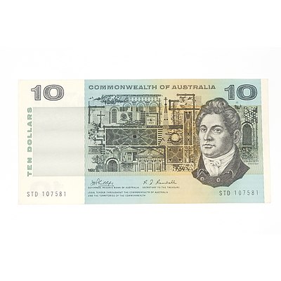 1968 Commonwealth of Australia Phillips / Randall Ten Dollar Note, STD107581