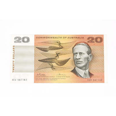 1972 Commonwealth of Australia Phillips / Wheeler Twenty Dollar Note, XEV587182