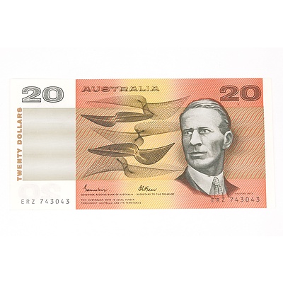1985 Johnston / Fraser Twenty Dollar Note, ERZ743043