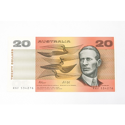 1991 Fraser / Cole Twenty Dollar Note, RNF534276