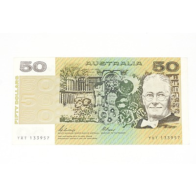 1989 Phillips / Fraser Fifty Dollar Note, YXT133957