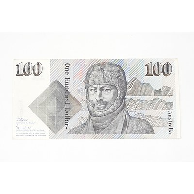 1985 Johnston / Fraser $100 Note, ZDK760999