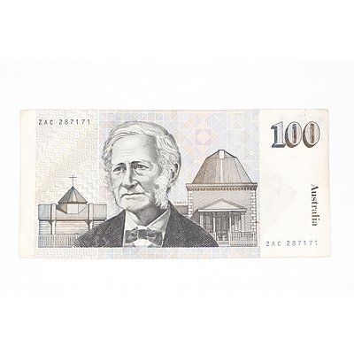 1984 Johnston / Stone $100 Note, ZAC587171