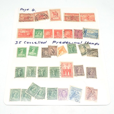 Australian Cancelled Pre Decimal Stamps